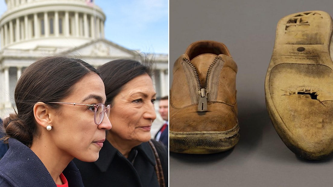 Alexandria Ocasio-Cortez’s tattered marketing campaign footwear are actually part of style records