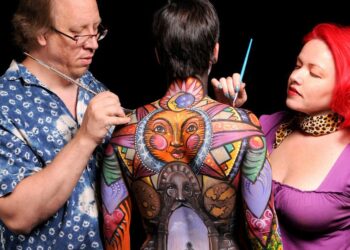 Wedding and Party Event Body Paint Models in London